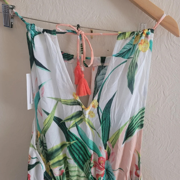 Trina Turk, Costa De Prata Tropical Swimsuit Cover-Up Dress, Multi, Size Small - Picture 8 of 11